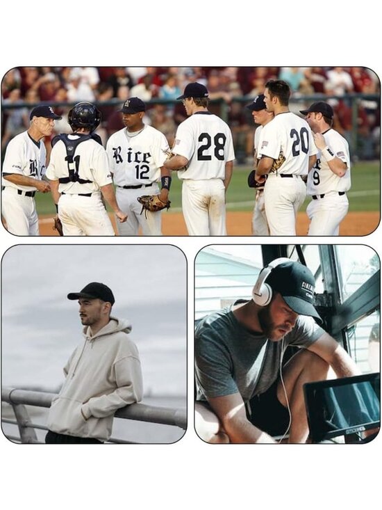 20-Pack Solid Baseball Caps - Adjustable, Breathable, DIY Crafting Essentials